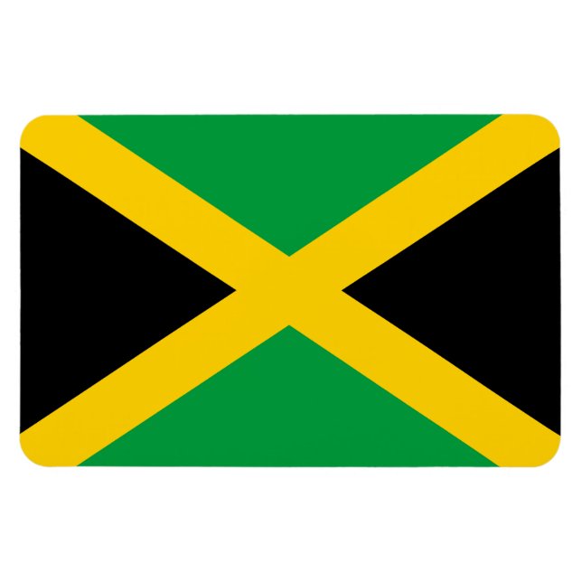 Magnet Flexible Drapeau jamaïcain (Horizontal)