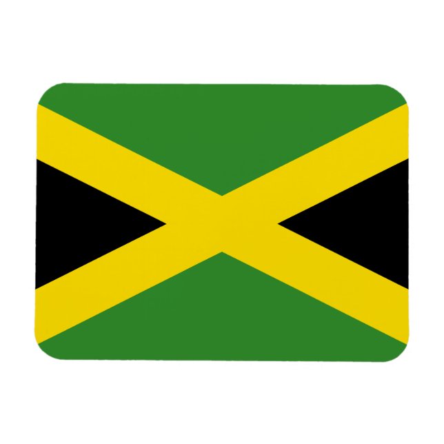 Magnet Flexible Drapeau jamaïcain (Horizontal)