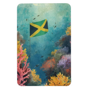 Magnet Flexible drapeau jamaïcain sous l'eau 10/25
