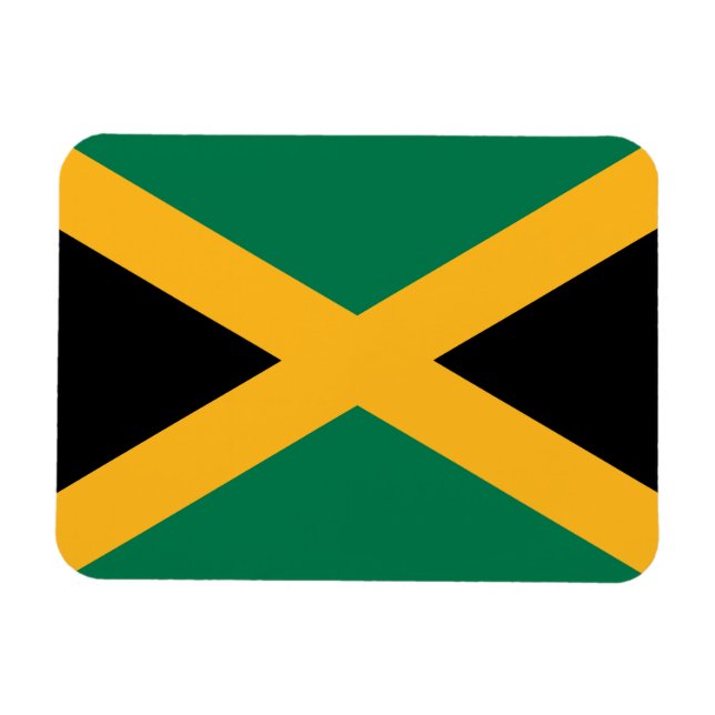 Magnet Flexible Drapeau Jamaïque (Horizontal)