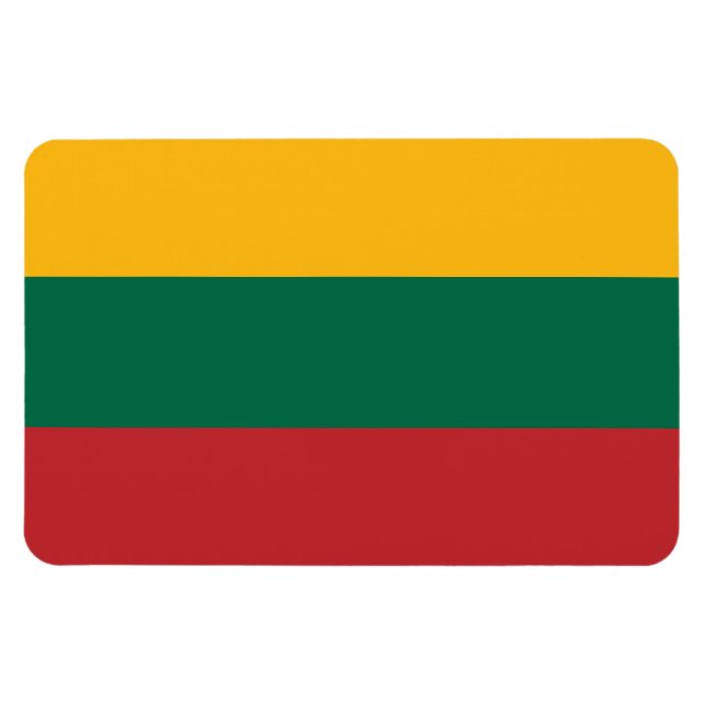 Magnet Flexible Drapeau Lituanie (Horizontal)