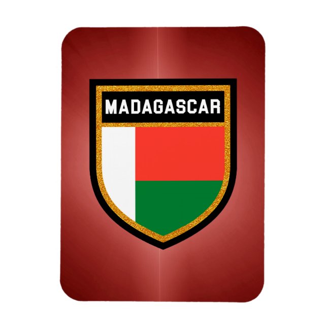 Magnet Flexible Drapeau Madagascar (Vertical)