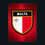 Magnet Flexible Drapeau Malte<br><div class="desc">Drapeau Malte</div>