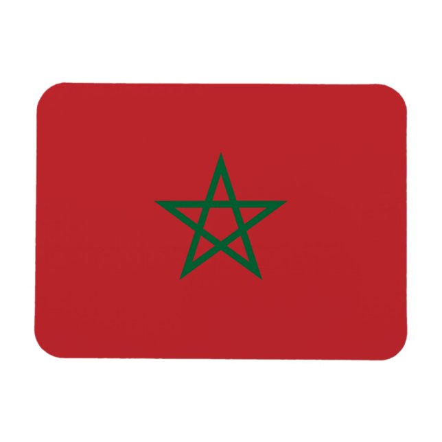 Magnet Flexible Drapeau Maroc (Horizontal)