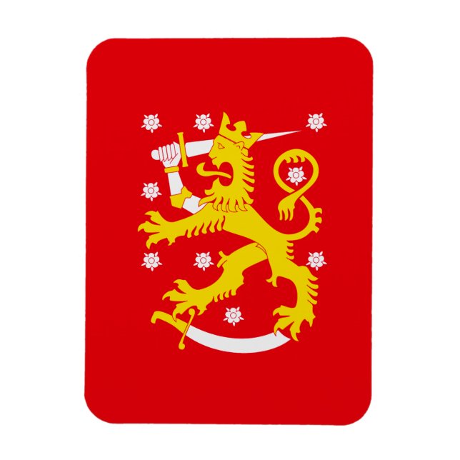Magnet Flexible Drapeau médiéval de Finlande (Vertical)