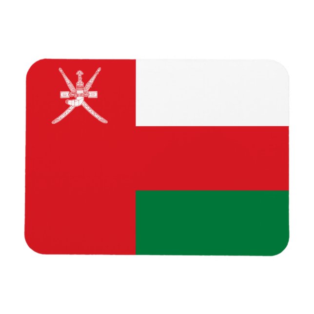 Magnet Flexible Drapeau Oman (Horizontal)