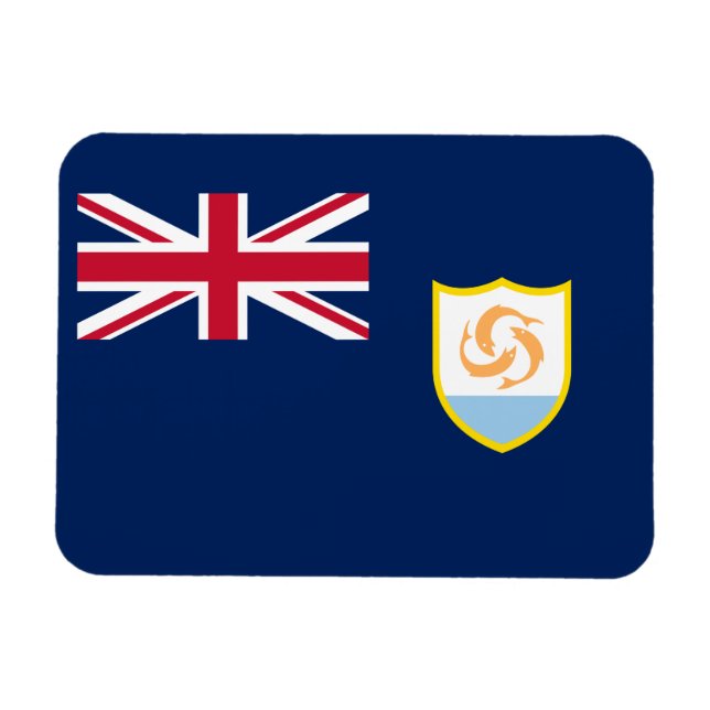 Magnet Flexible Drapeau patriotique d'Anguilla (Horizontal)