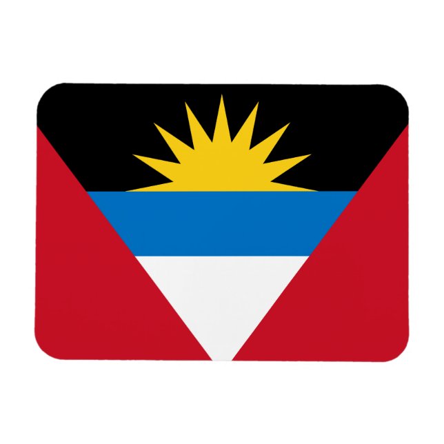 Magnet Flexible Drapeau patriotique d'Antigua-et-Barbuda (Horizontal)