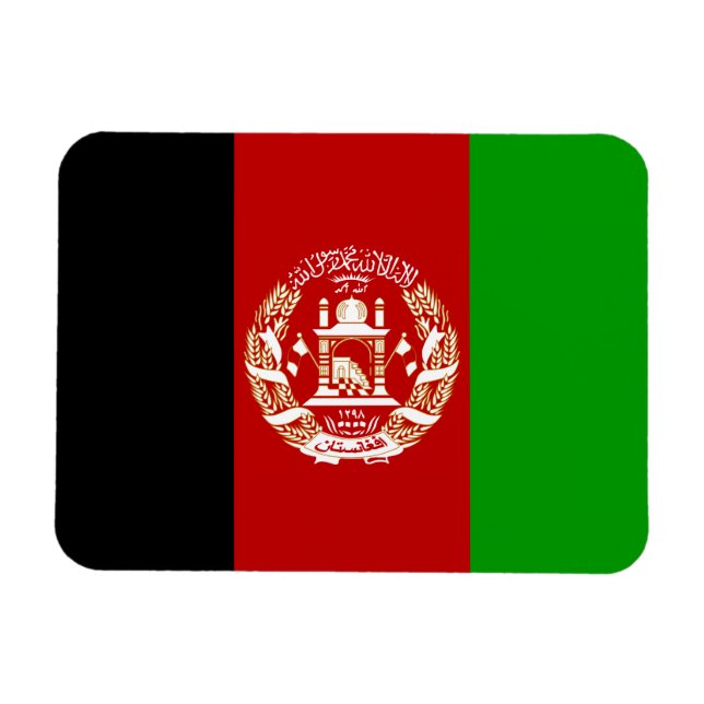 Magnet Flexible Drapeau patriotique de l'Afghanistan (Horizontal)