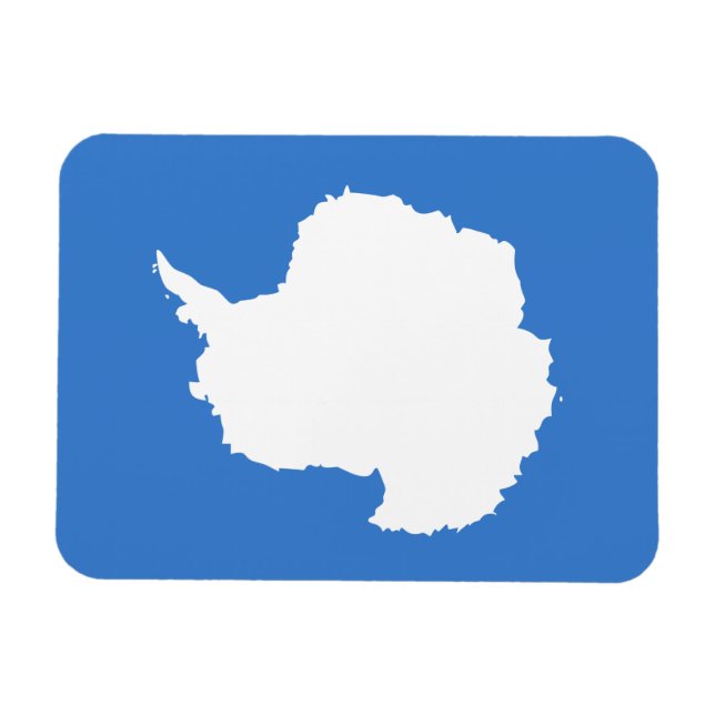Magnet Flexible Drapeau patriotique de l'Antarctique (Horizontal)