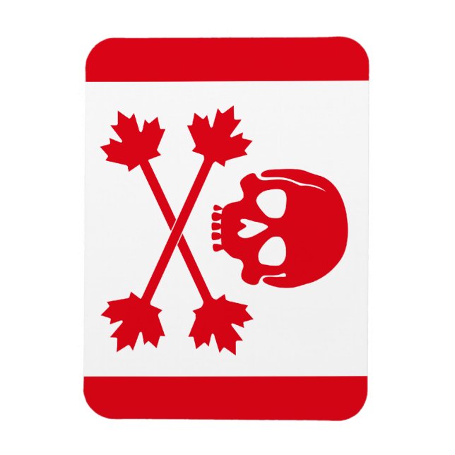 Magnet Flexible Drapeau Pirate du Canada (Vertical)