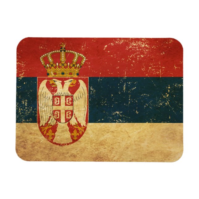 Magnet Flexible Drapeau Serbie (Horizontal)