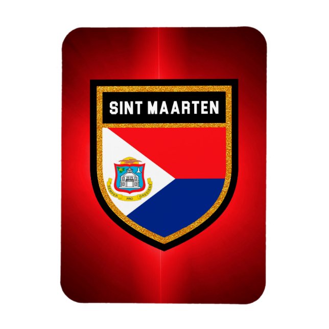 Magnet Flexible Drapeau Sint Maarten (Vertical)