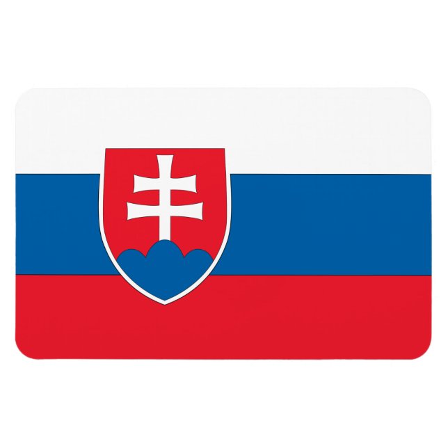 Magnet Flexible Drapeau Slovaquie (Horizontal)