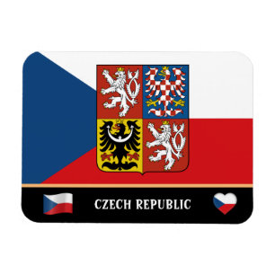 Magnet Flexible Drapeau Tchèque & Voyage de pays Tchèque/Républiqu