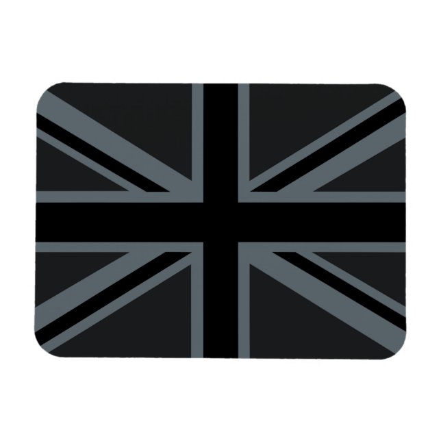 Magnet Flexible Drapeau Union Jack noir (Horizontal)