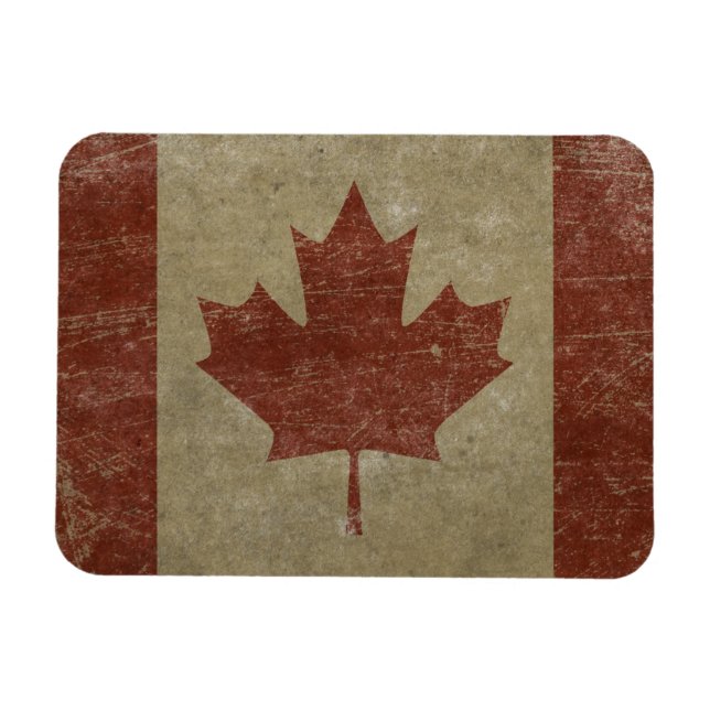 Magnet Flexible Drapeau vintage Canada (Horizontal)