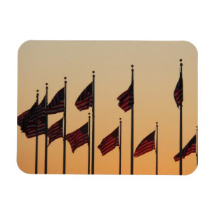 Magnet Flexible Drapeaux au coucher du soleil American Patriotic U