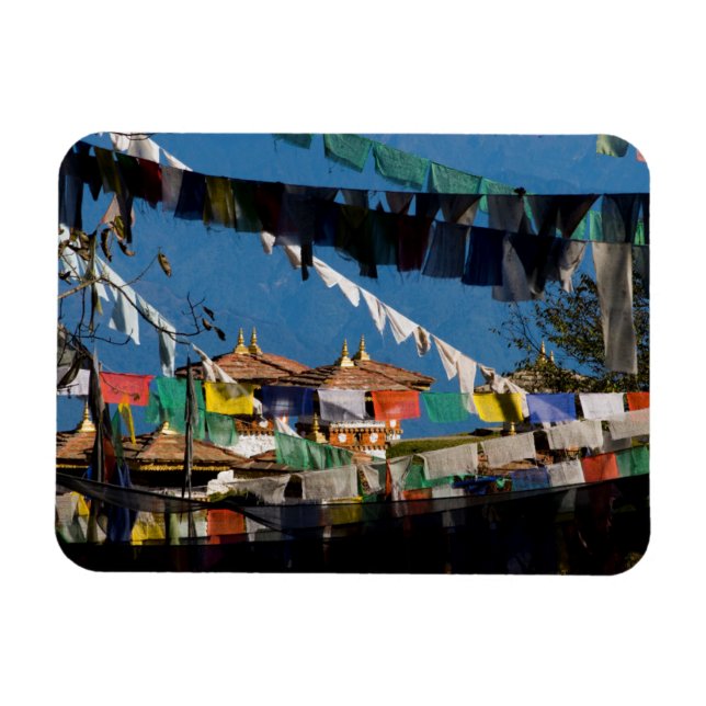 Magnet Flexible Drapeaux de prière et chortens (Horizontal)