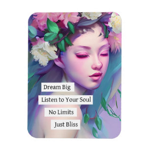 Magnet Flexible Dream Big, Citation inspirante pour fille