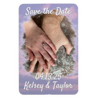 Magnet Flexible Dream Clouds Lover Enregistrer la date Photo Magne