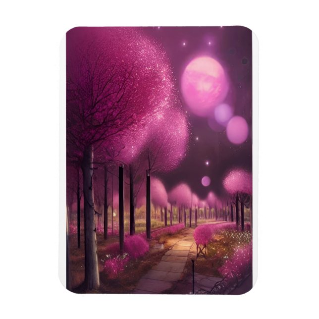 Magnet Flexible Dreamy Rose Nightscape (Vertical)