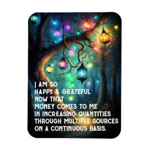 Magnet Flexible Droit d'attraction Manifestation de l'argent Citat
