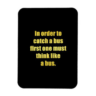 Magnet Flexible Drôle attraper une blague de bus