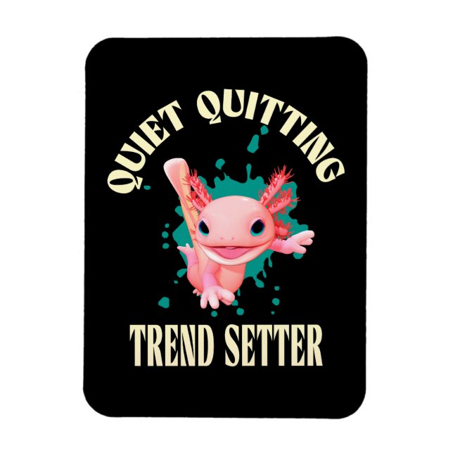 Magnet Flexible Drôle Axolotl Rose Paramètre de Tendance d'Abandon (Vertical)
