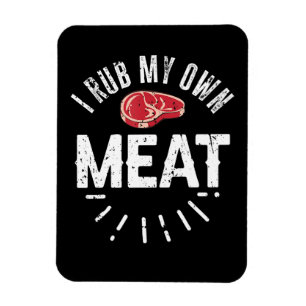Magnet Flexible Drôle Chef BBQ Plaisanter Cadeau Rub Ma propre via