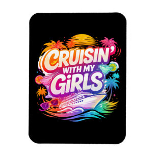 Magnet Flexible Drôle de Croisière avec Mes Copines Meilleures Ami