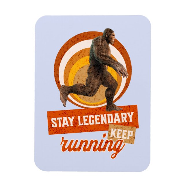 Magnet Flexible Drôle de motivation de course de Bigfoot (Vertical)