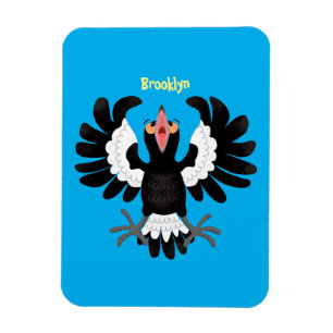 Magnet Flexible Drôle dessin animé de Magpie australienne