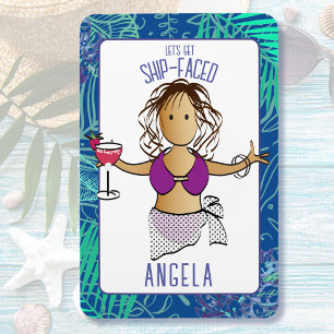 Magnet Flexible Drôle Dit Caricature Tropical pour sa porte de cro