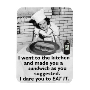 Magnet Flexible Drôle Feminist me faire un sandwich