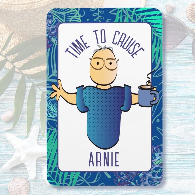 Magnet Flexible Drôle Homme Cartoon Café pour lui porte de croisiè (Créateur téléchargé)