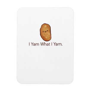 Magnet Flexible Drôle Je Yam Ce Que Je Yam Pour Hommes, Femmes Et