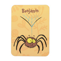 Drôle mignon dessin animé d'araignée moelleuse