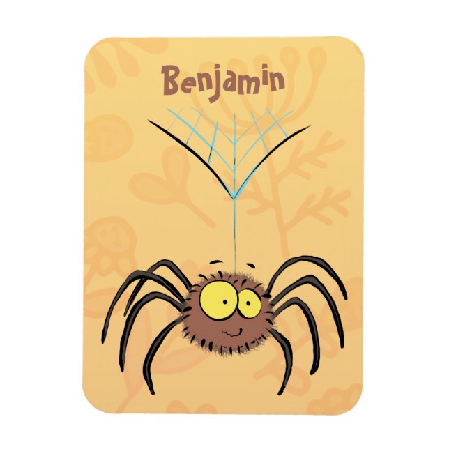 Magnet Flexible Drôle mignon dessin animé d'araignée moelleuse (Vertical)