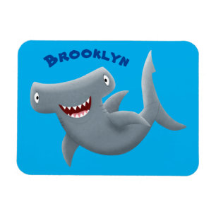 Magnet Flexible Drôle mignon requin marteau dessin animé