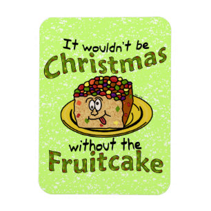 Magnet Flexible Drôle Noël Cartoon Fruitcake