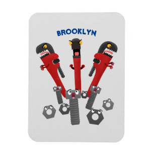 Magnet Flexible Drôle outil monstre de clé humour dessin animé