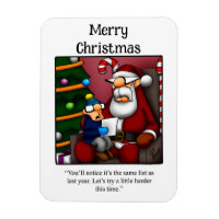 Drôle Père Noël Humour magnétique cadeau
