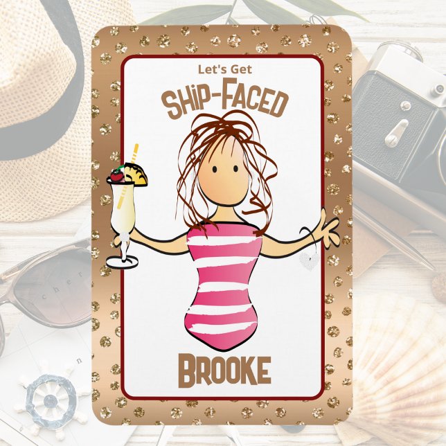 Magnet Flexible Drôle Porte De Bateau De Croisière Pour Son Boisso (Créateur téléchargé)