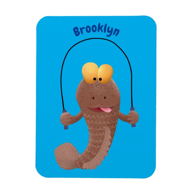 Magnet Flexible Drôle sauter boudskipper poisson dessin animé (Vertical)