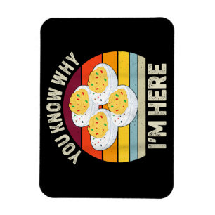 Magnet Flexible Drôle Thanksgiving OEufs Dévilés Vous savez pourqu