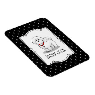 Magnet Flexible Drôle Tourbé Bichon Frise Chien - mignon