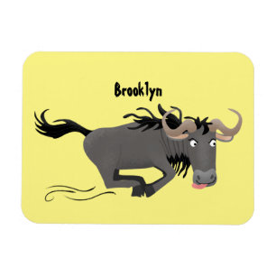 Magnet Flexible Drôle wildebeest tourner dessin animé illustration