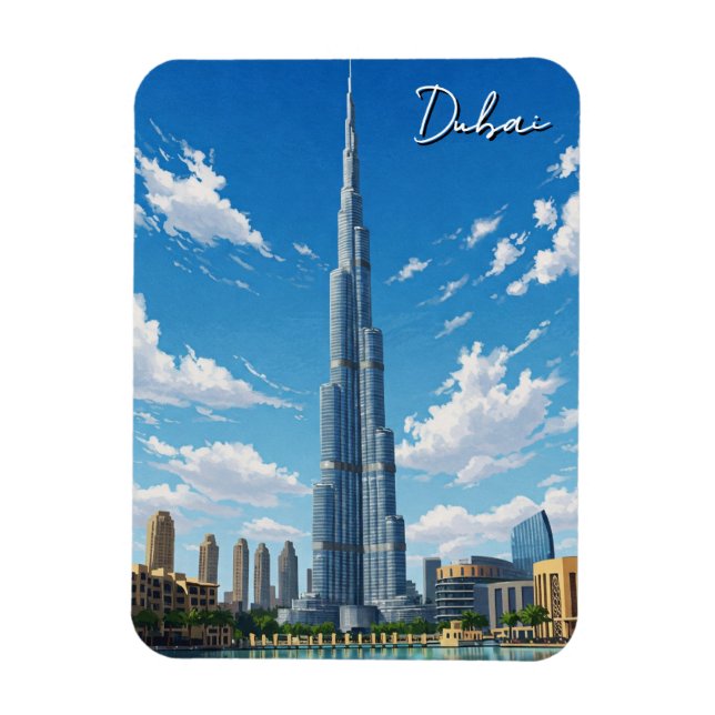 Magnet Flexible Dubai Burj Al Arab UAE Travel (Vertical)