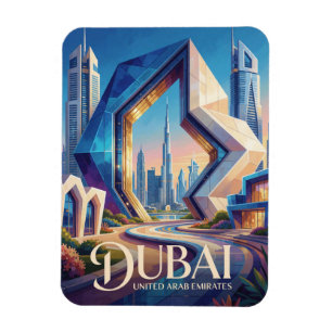 Magnet Flexible Dubaï Émirats arabes unis Burj Khalifa Skyline mod